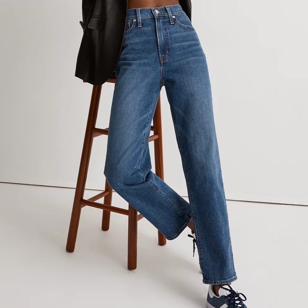 Madewell perfect vintage straight jeans mayfield wash